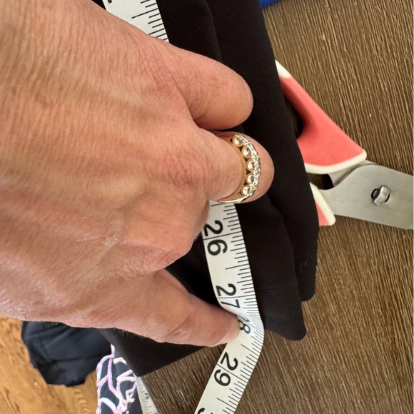 TAHARI Black short Sleeve jumpsuit w/ Lace Top wide-leg Zip Back Belt pockets XS - Picture 3 of 9